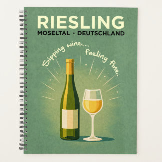 Riesling Moseltal Germany Vintage Travel Art プランナー手帳