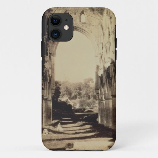 Rievaulxの大修道院、ノースヨークシャー州1854年(セピア色の写真 Case-Mate iPhoneケース (裏面)