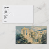 Rievaulxの大修道院、ヨークシャ1798年(w/c) 名刺 (正面/裏面)