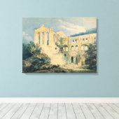 Rievaulx Abbey, Yorkshire, 1798 (w/c) キャンバスプリント (インサイチュ (ウッドフロア))