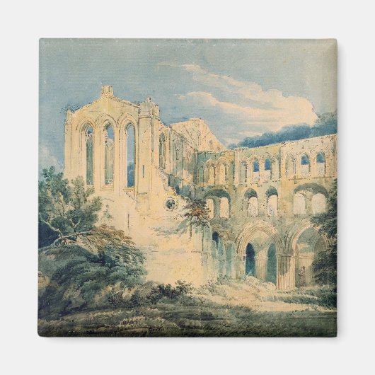 Rievaulx Abbey, Yorkshire, 1798 (w/c) マグネット (正面)