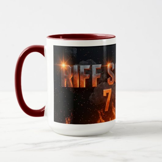RIFF SOLO 7 PitZillA 溶岩 稲妻 コーヒーマグ マグカップ (左)