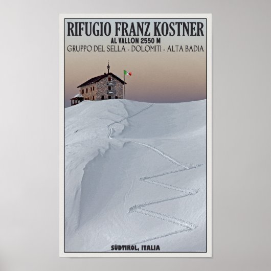 Rifigo Franz Kostner – デュチロル,イタリア ポスター (正面)