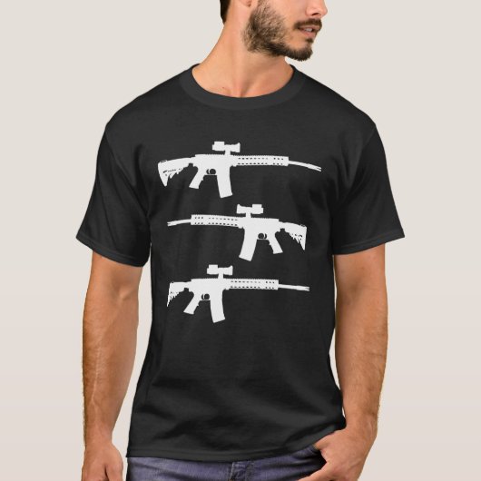 Rifles America Second Amendment Gun Conservative L Tシャツ (正面)