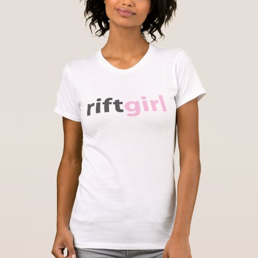 RIFTgirlのピンク Tシャツ (正面)