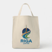 Riga Latvia トートバッグ (裏面)