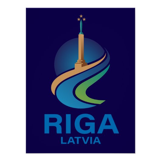 Riga Latvia ポスター (正面)