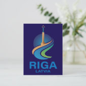 Riga Latvia ポストカード (スタンド正面)