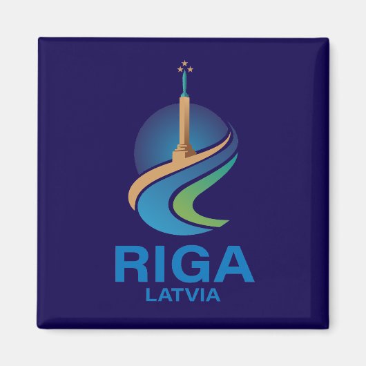 Riga Latvia マグネット (正面)