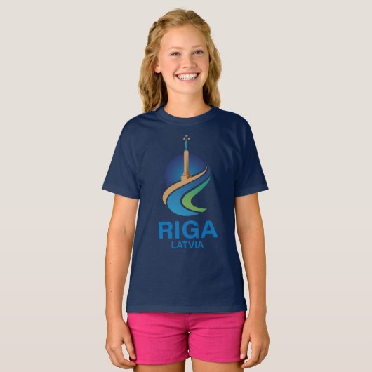 Riga Latvia Tシャツ (正面フル)