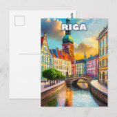 Riga, perle de la Baltique, aux mille couleurs ポストカード (正面/裏面)