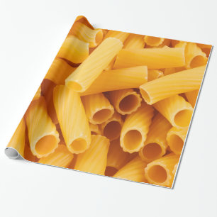 Rigatoniマカロニのパスタ ラッピングペーパー