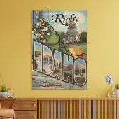 Rigby, IdahoLarge Letter ScenesRigby, ID キャンバスプリント (インサイチュ (リビング))