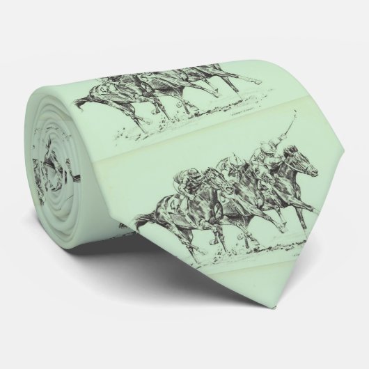 Riger著図解入りの、写真付きのな素晴らしい競馬のタイ ネクタイ (ロール)