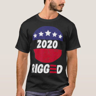 Rigged 2020  Voter Suppression Fraud Liberal Logo  Tシャツ