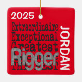 Rigger Extraordinaire CUSTOM セラミックオーナメント (裏面)