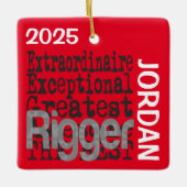 Rigger Extraordinaire CUSTOM セラミックオーナメント (正面)