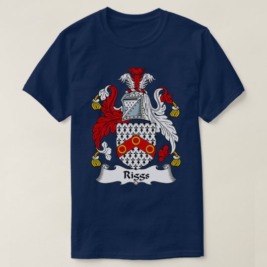 Riggs Coat of Arms Family Crest  Tシャツ (デザイン正面)