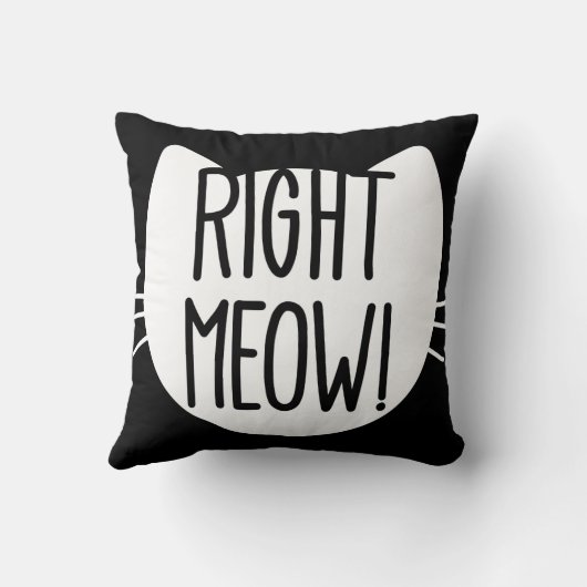 _rightの猫の鳴き声! クッション (裏面)