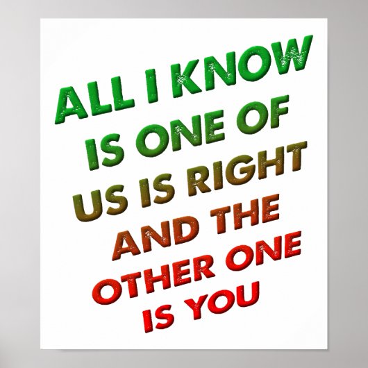 Right and You おもしろい Poster ポスター (正面)