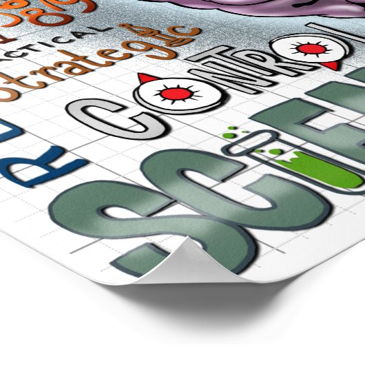 Right Brain Left Brain Poster ポスター (角)