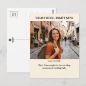 Right Here Right Now Custom Photo Postcard ポストカード (正面/裏面)