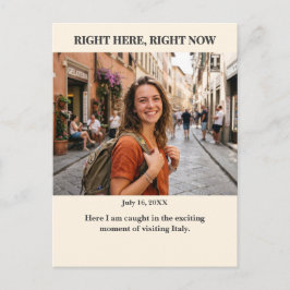 Right Here Right Now Custom Photo Postcard ポストカード
