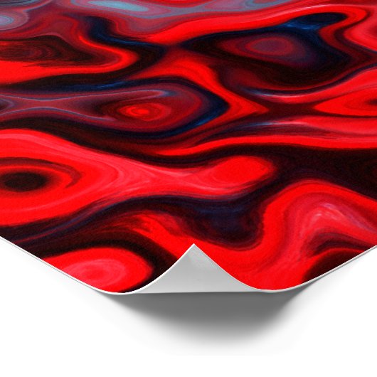 Right Now Ride抽象芸術55.1 ポスター (角)