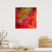 Right Now Ride抽象芸術55.1 ポスター (キッチン)