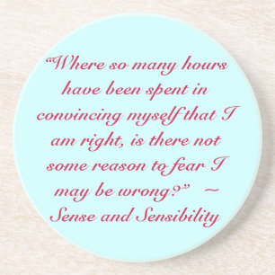 Right or Whrong Jane Austen引用文 コースター