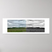 Right Side of the Road Reflection Photography ポスター (正面)