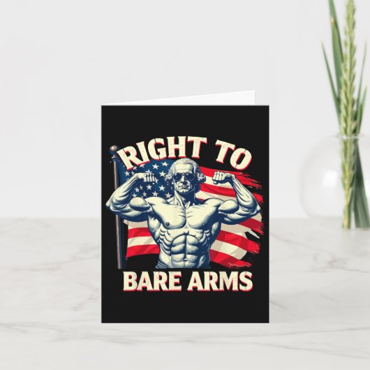 Right To Bare Arms George Washington Bodybuilder G カード (正面)