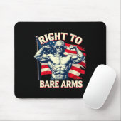Right To Bare Arms George Washington Bodybuilder G マウスパッド (マウス)