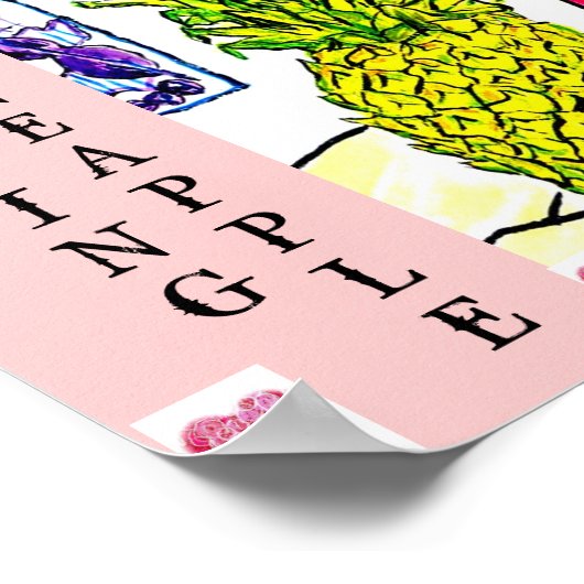 Right Wing Pineapple  (Political Fruit Series).. ポスター (角)