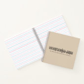 Righteous Deeds Accepted – Arabic Calligraphy Art  ノートブック (内部)