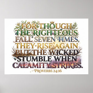 Righteous Rise Again Though They Fall Seven Times ポスター