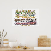 Righteous Rise Again Though They Fall Seven Times ポスター (キッチン)