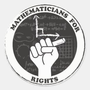 Rightsステッカーの数学者 ラウンドシール
