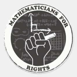 Rightsステッカーの数学者 ラウンドシール