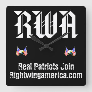Rightwingamerica.com スクエア壁時計