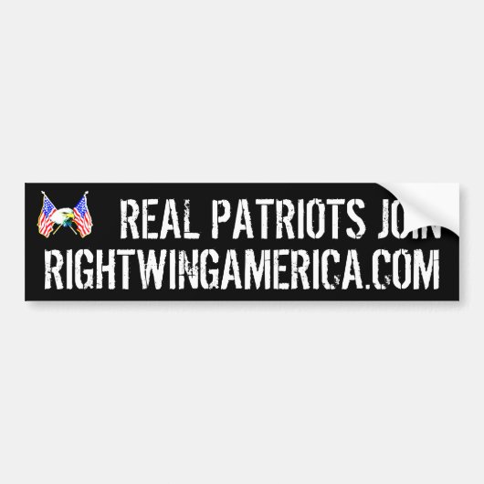 Rightwingamerica.com バンパーステッカー (正面)