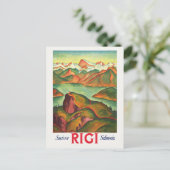 Rigi Switzerland Vintage Poster 1933 ポストカード (スタンド正面)