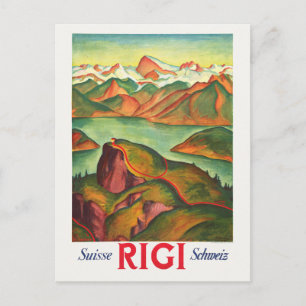 Rigi Switzerland Vintage Poster 1933 ポストカード