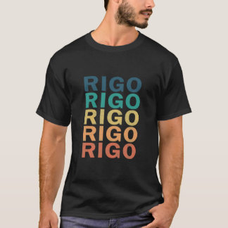 Rigo Name T-Shirt Rigo Vintage Retro Rigo Name Gif Tシャツ