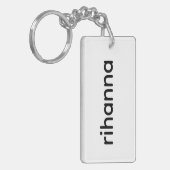 “Rihanna Iconic Fan | Bold & Stylish Music キーホルダー (正面左)