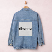 “Rihanna Iconic Fan T-Shirt | Bold & Stylish Music デニムジャケット (ハンガー)