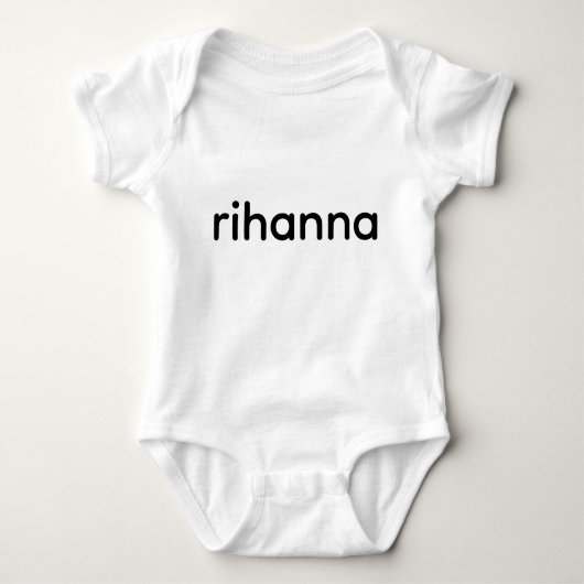 “Rihanna Iconic Fan T-Shirt | Bold & Stylish Music ベビーボディスーツ (正面)