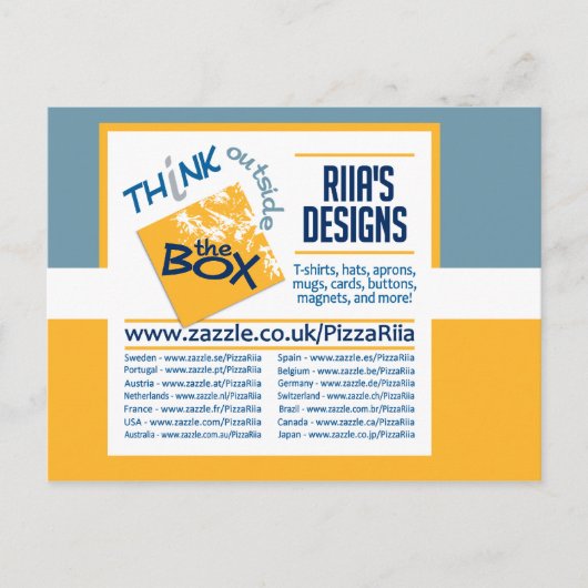 Riiaのデザインはがき ポストカード (正面)