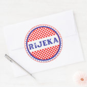 Rijeka City Pride Emblem – Croatian Identity ラウンドシール (封筒)