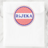 Rijeka City Pride Emblem – Croatian Identity ラウンドシール (バッグ)